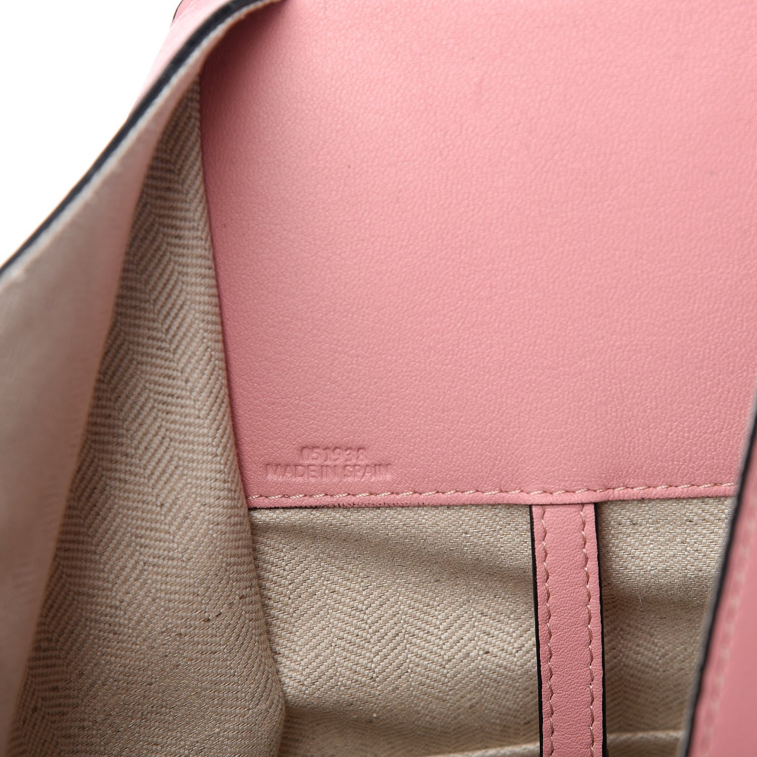 Loewe Calfskin Small Hammock Shoulder Bag Tan Pink Tan 9 of 10