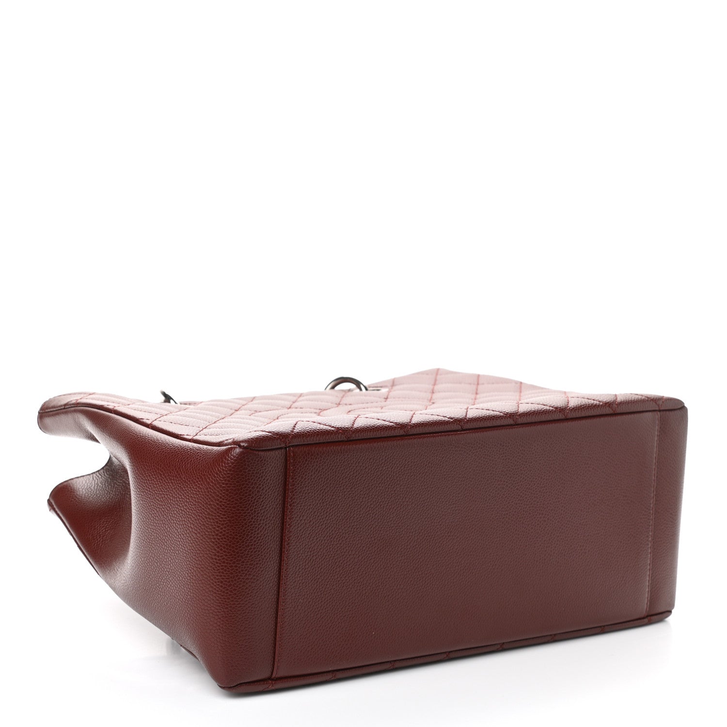 Chanel Caviar Quilted Grand Shopping Tote GST Dark Burgundy 4 of 10