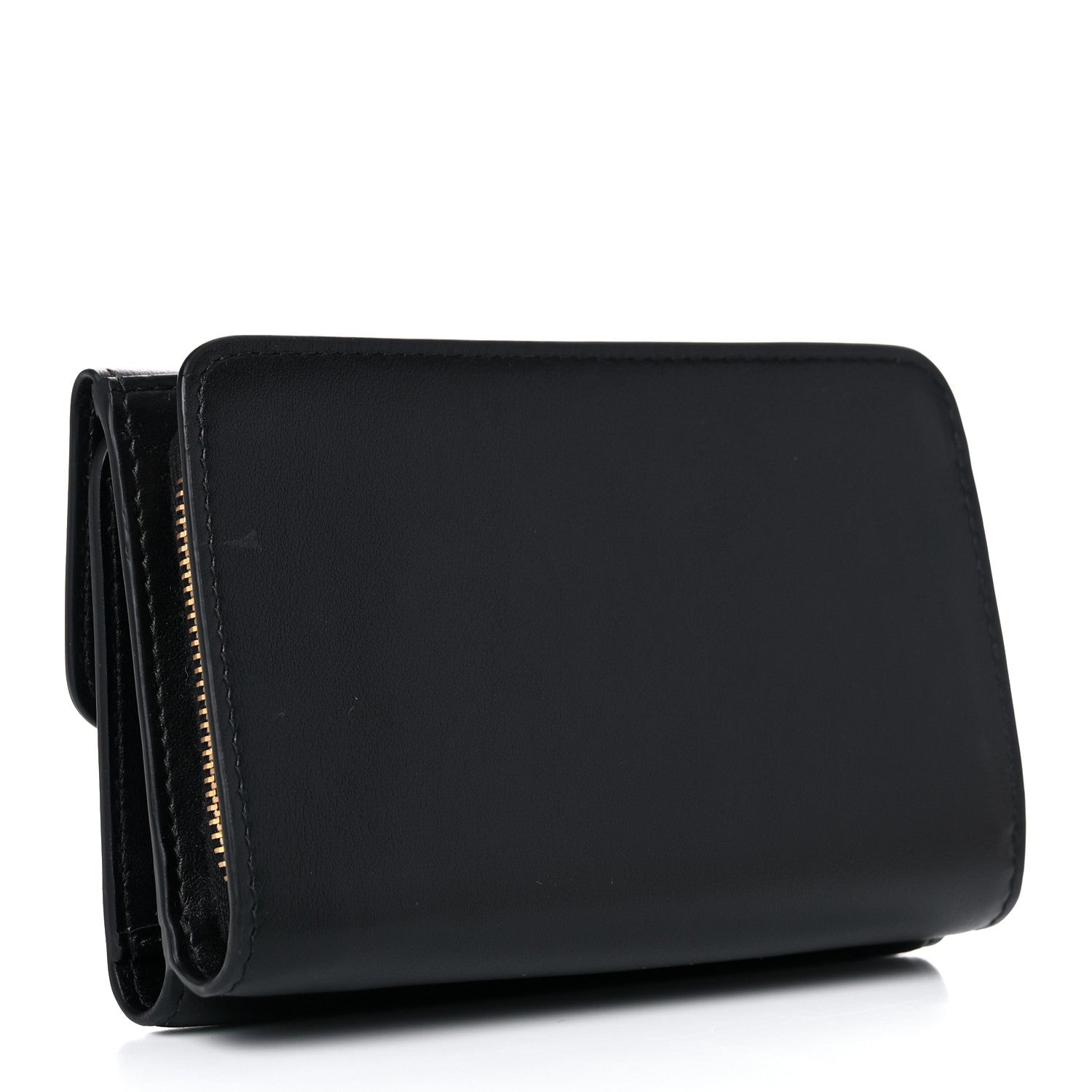 Miu Miu Soft Calfskin Bow Bi-Fold Wallet Black 3 of 9