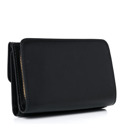 Miu Miu Soft Calfskin Bow Bi-Fold Wallet Black 3 of 9