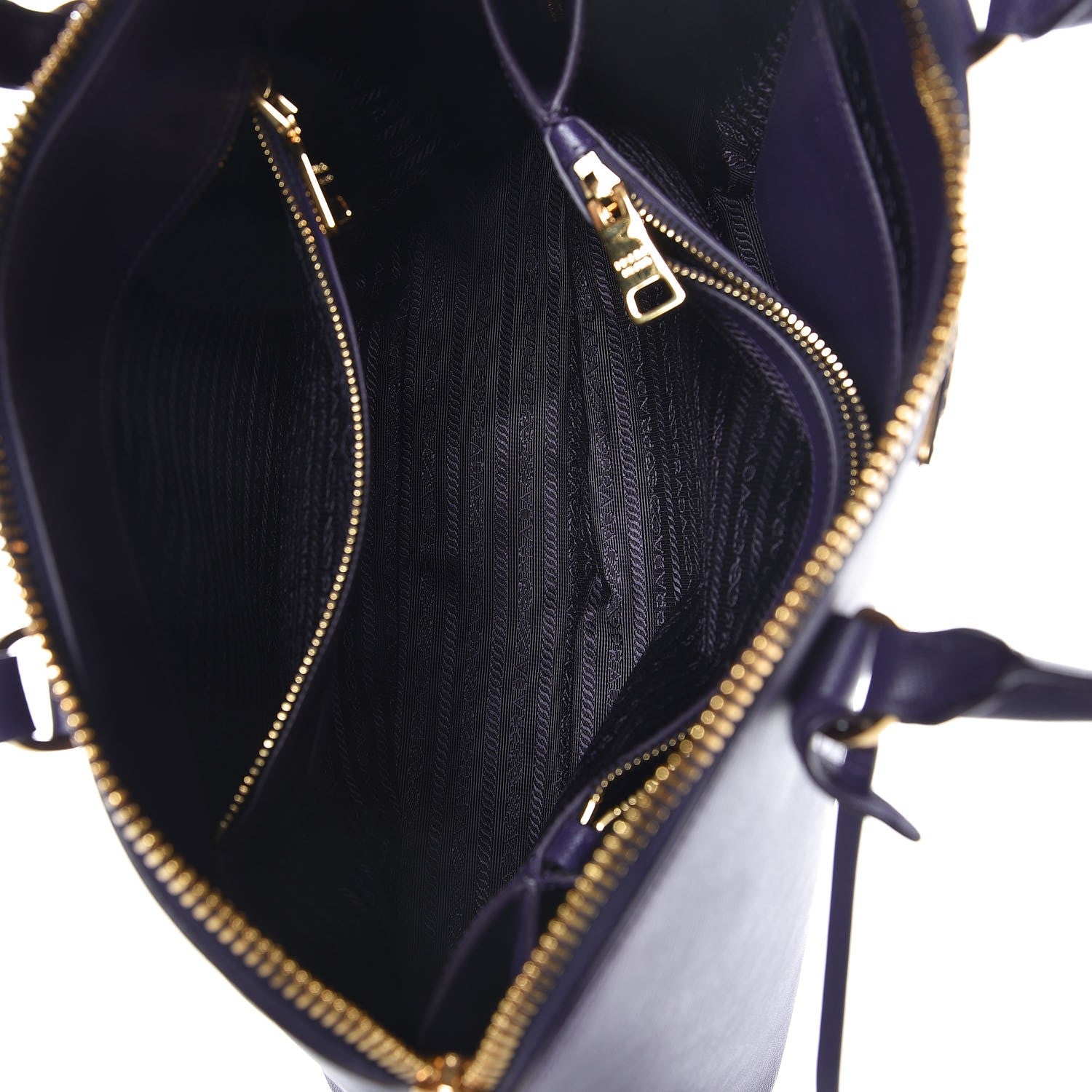 Prada Saffiano Lux Large Promenade Tote Viola 5 of 8