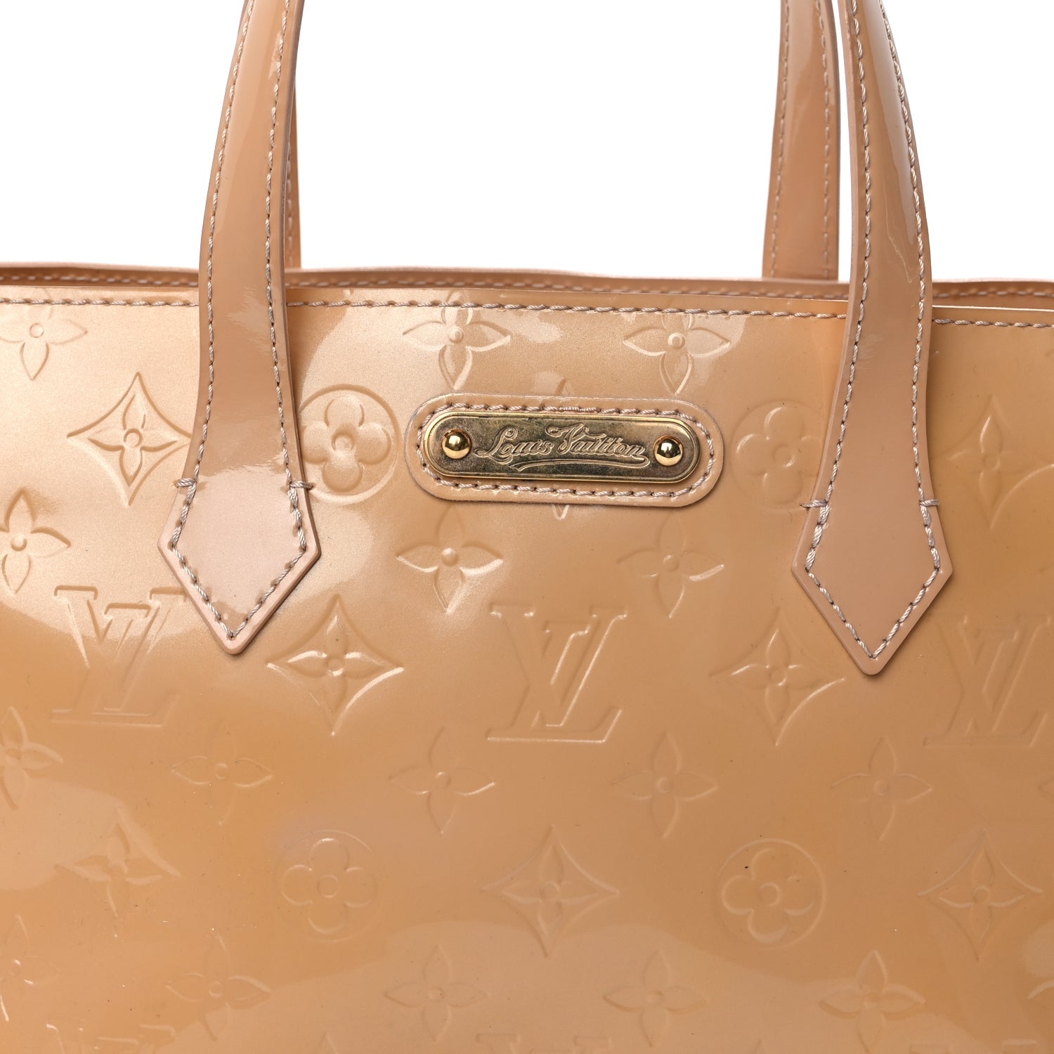 Louis Vuitton Wilshire Monogram Vernis Handbag Rose Florentin 7 of 9