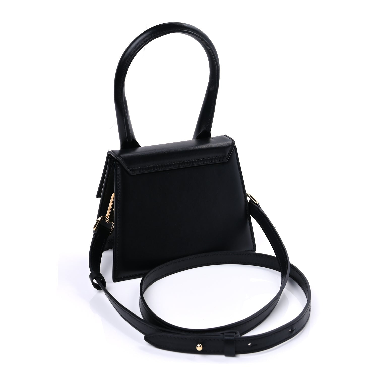 Jacquemus Smooth Calfskin Le Chiquito Moyen  Black 2 of 8