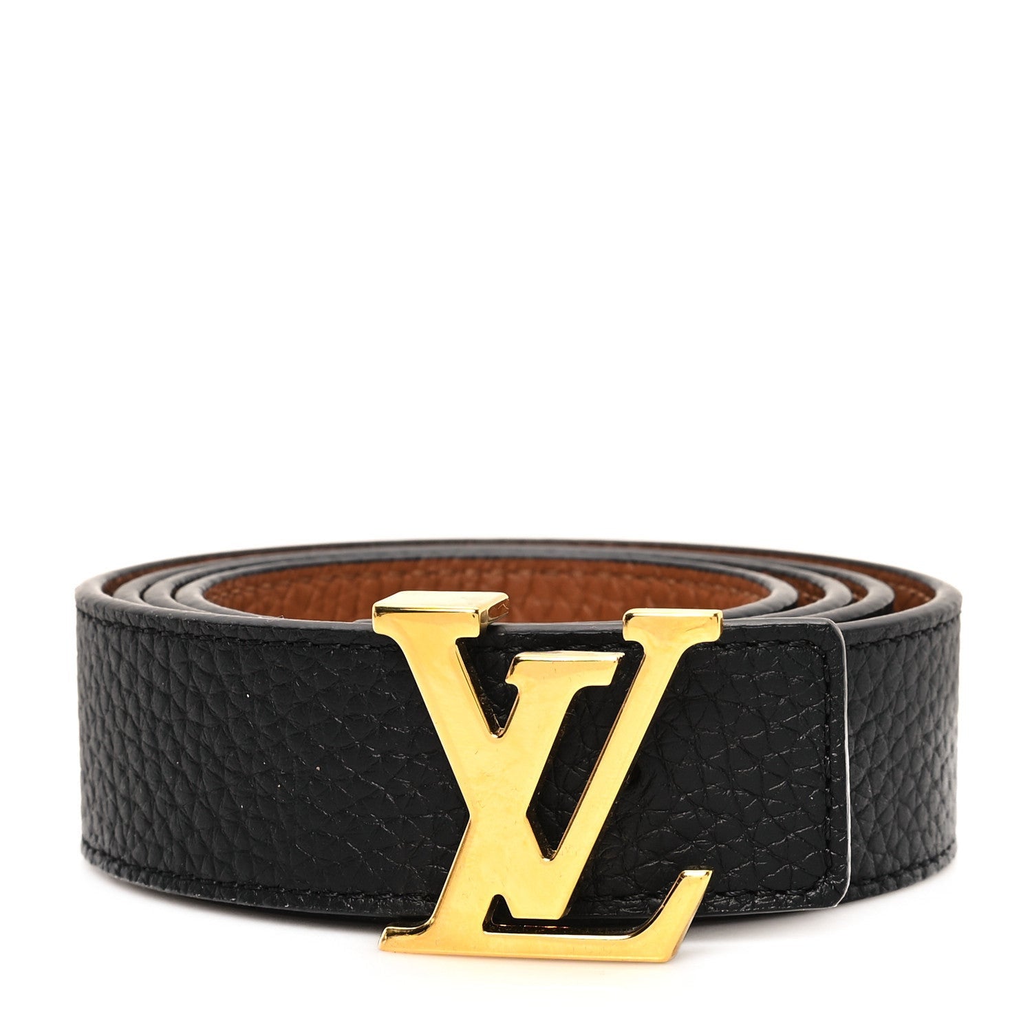Louis Vuitton Taurillon Calfskin 30mm LV Initiales Reversible Belt Black 1 of 4