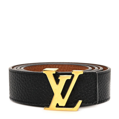 Louis Vuitton Taurillon Calfskin 30mm LV Initiales Reversible Belt Black 1 of 4