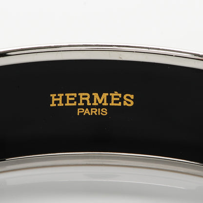 Hermes Enamel Wide Printed Capitales Bracelet 62 4 of 5