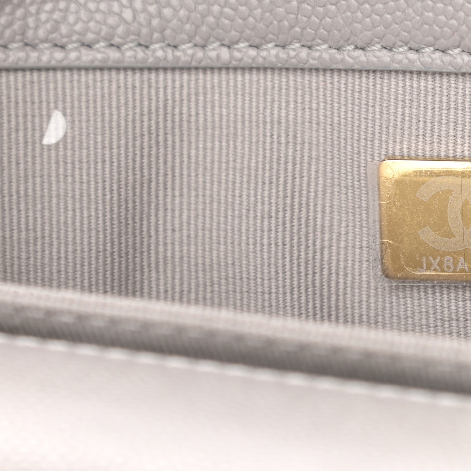 Chanel Caviar Quilted Mini Bracelet On Chain Flap Grey 7 of 10