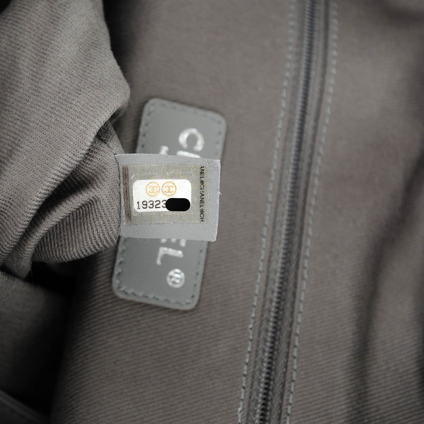 Canvas Large Graffiti Tote Grey