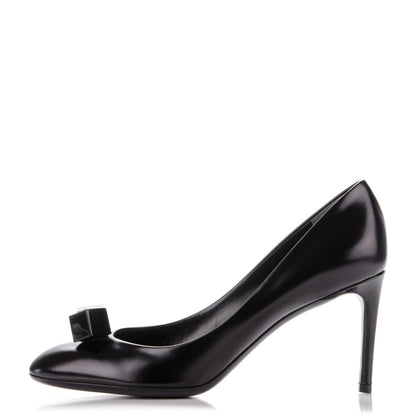 Louis Vuitton Calfskin Cubic Pumps 38 Black 1 of 8