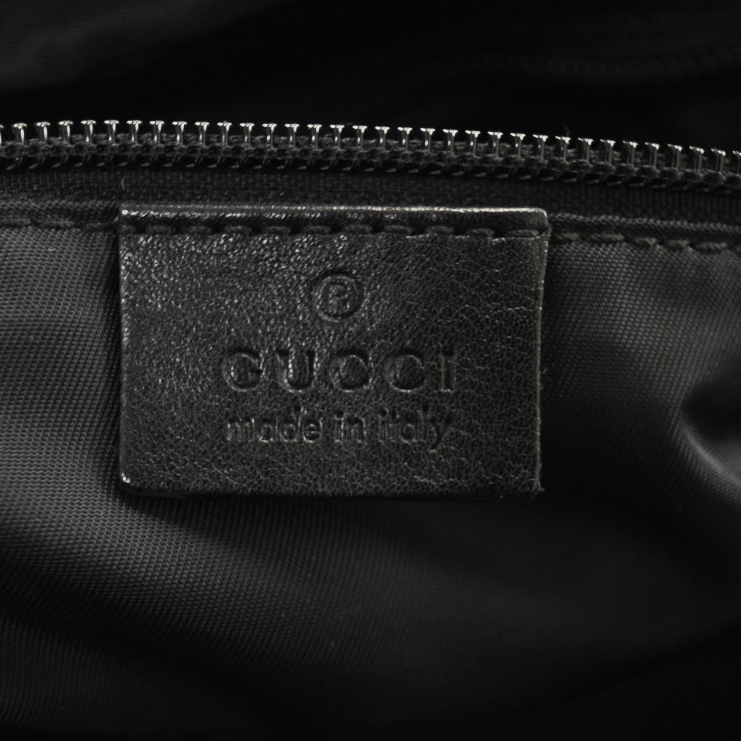 Gucci Guccissima Trim Messenger Bag Black 7 of 8