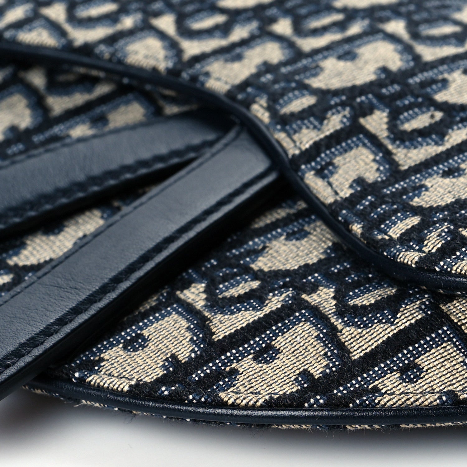 Christian Dior Oblique Saddle Belt Pouch Blue 10 of 10