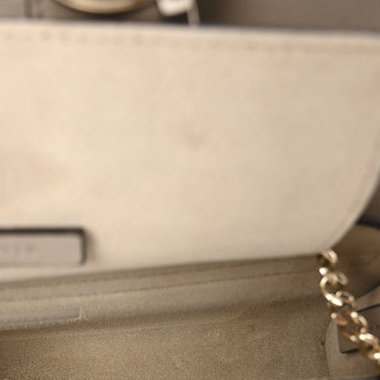 Chloe Suede Calfskin Mini Faye Shoulder Bag Motty Grey 5 of 7