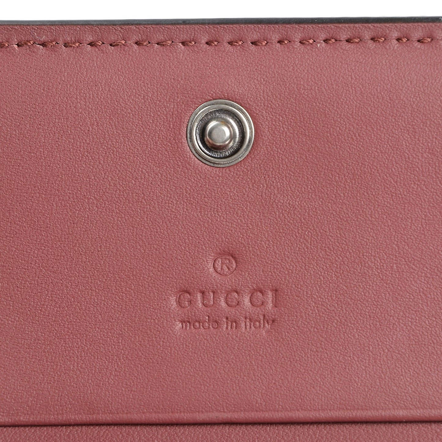 GG Supreme Monogram Blooms Card Case Beige Multicolor Dry Rose