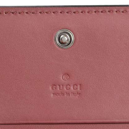 Gucci GG Supreme Monogram Blooms Card Case Beige Multicolor Dry Rose 6 of 8