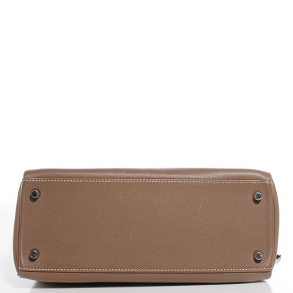 Hermes Swift Kelly Retourne 28 Etoupe 17 of 22