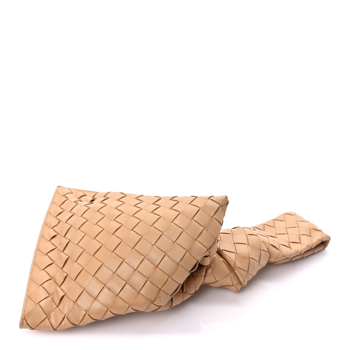 Nappa Intrecciato Mini BV Twist  Almond