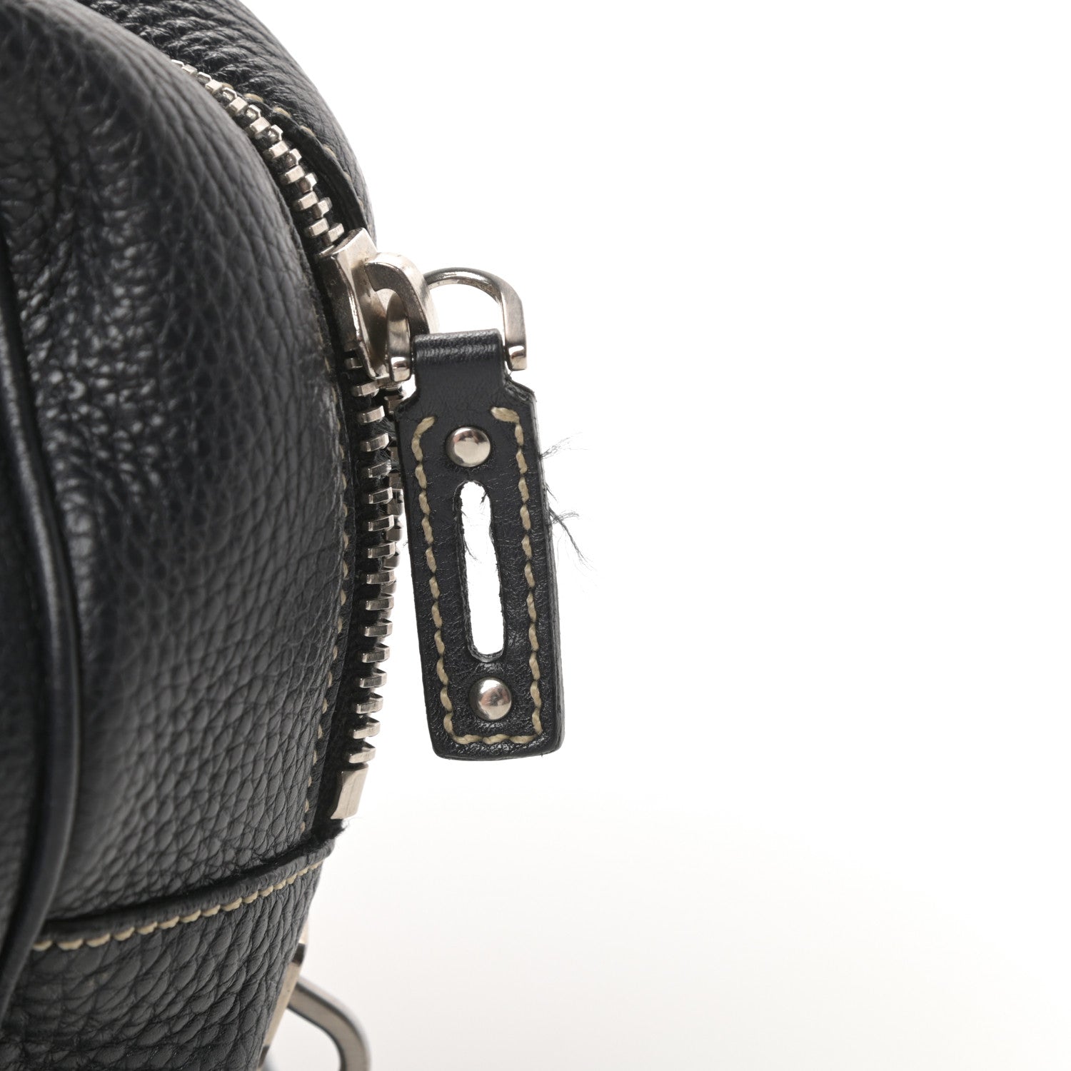 Prada Vitello Daino Bowler Black 13 of 14