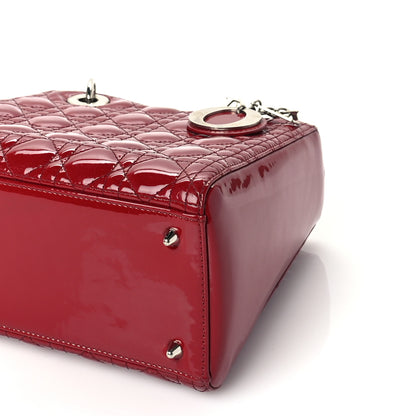 Christian Dior Patent Cannage Medium Lady Dior Red 8 of 8