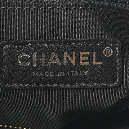 Chanel Iridescent Aged Calfskin Quilted Small Gabrielle Hobo Black 6 of 7