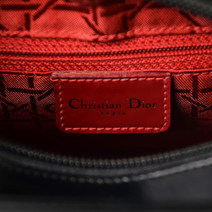 Christian Dior Patent Medium Lady Dior Black 7 of 8