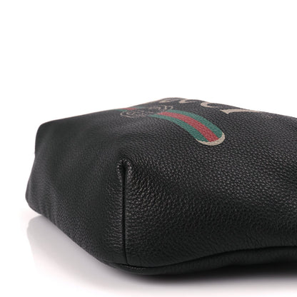Gucci Grained Calfskin Logo Belt Bag Black 9 of 9