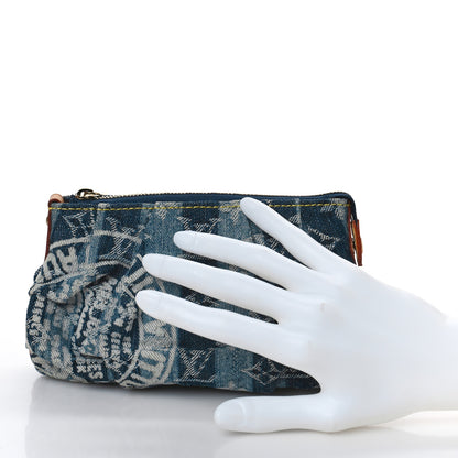 Louis Vuitton Denim Raye Trousse Cosmetic Pouch 2 of 8