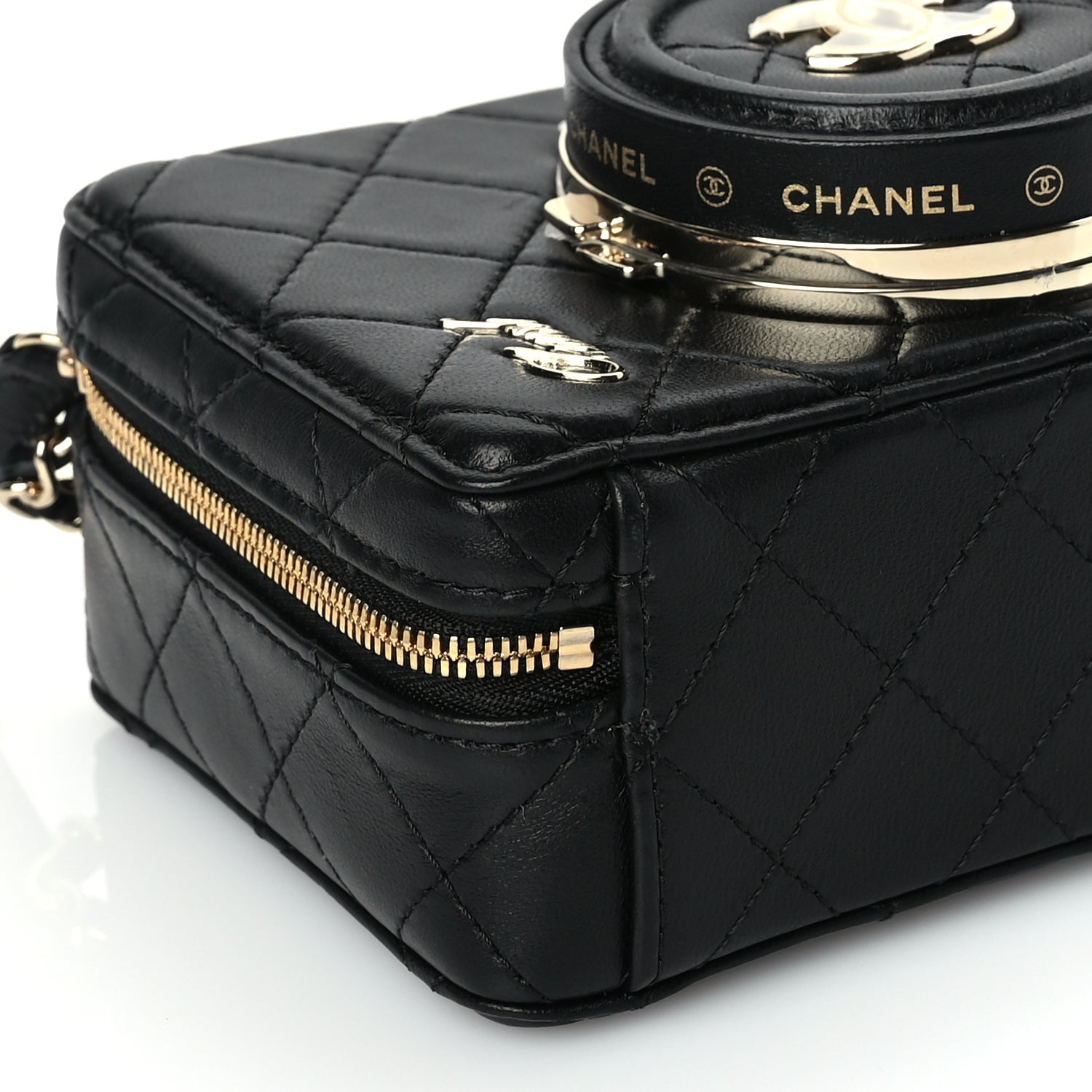 Chanel Lambskin Quilted Coco Click Bag Black 8 of 10