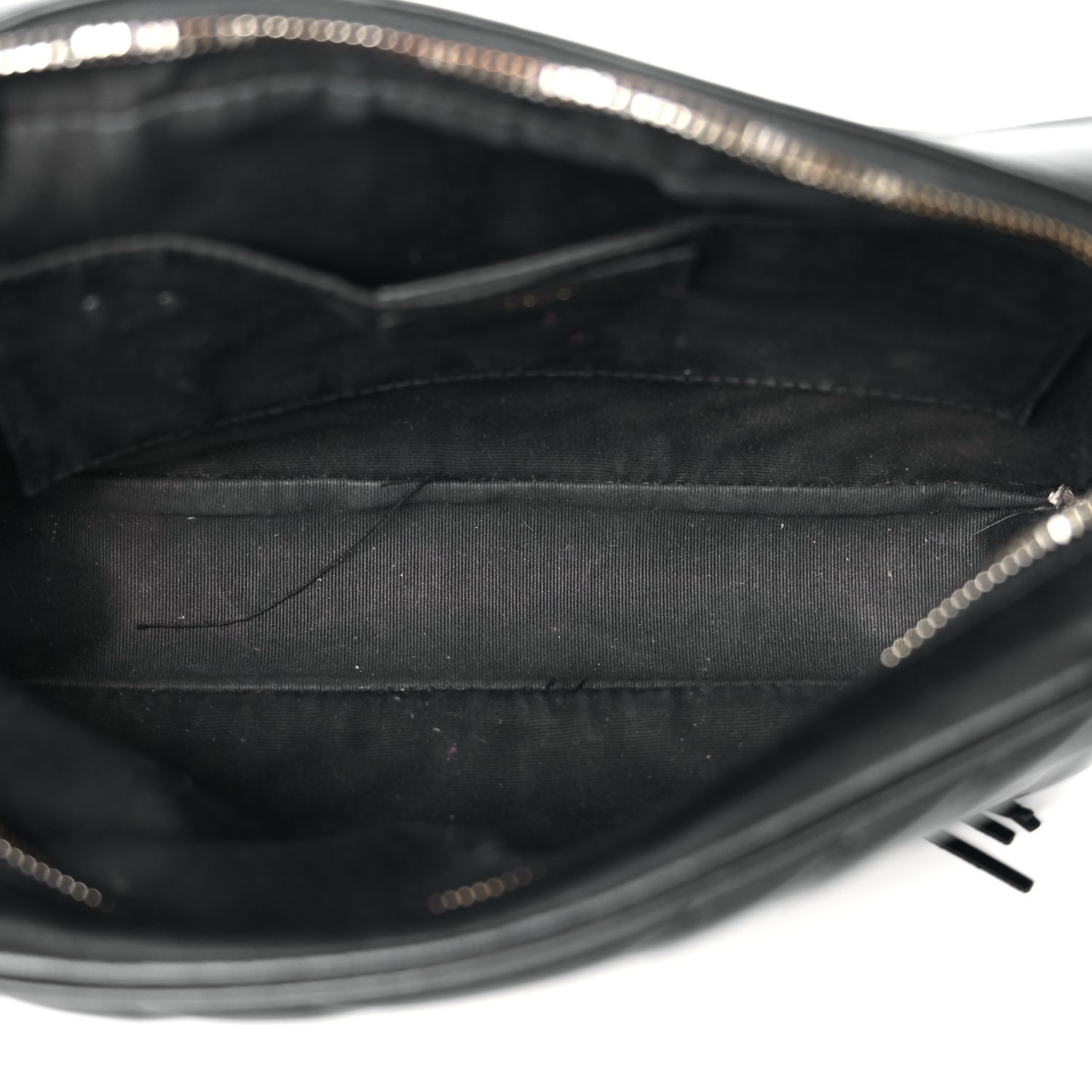 Saint Laurent Calfskin Matelasse Monogram Lou Camera Bag Black 4 of 9