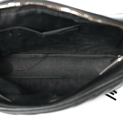 Saint Laurent Calfskin Matelasse Monogram Lou Camera Bag Black 4 of 9