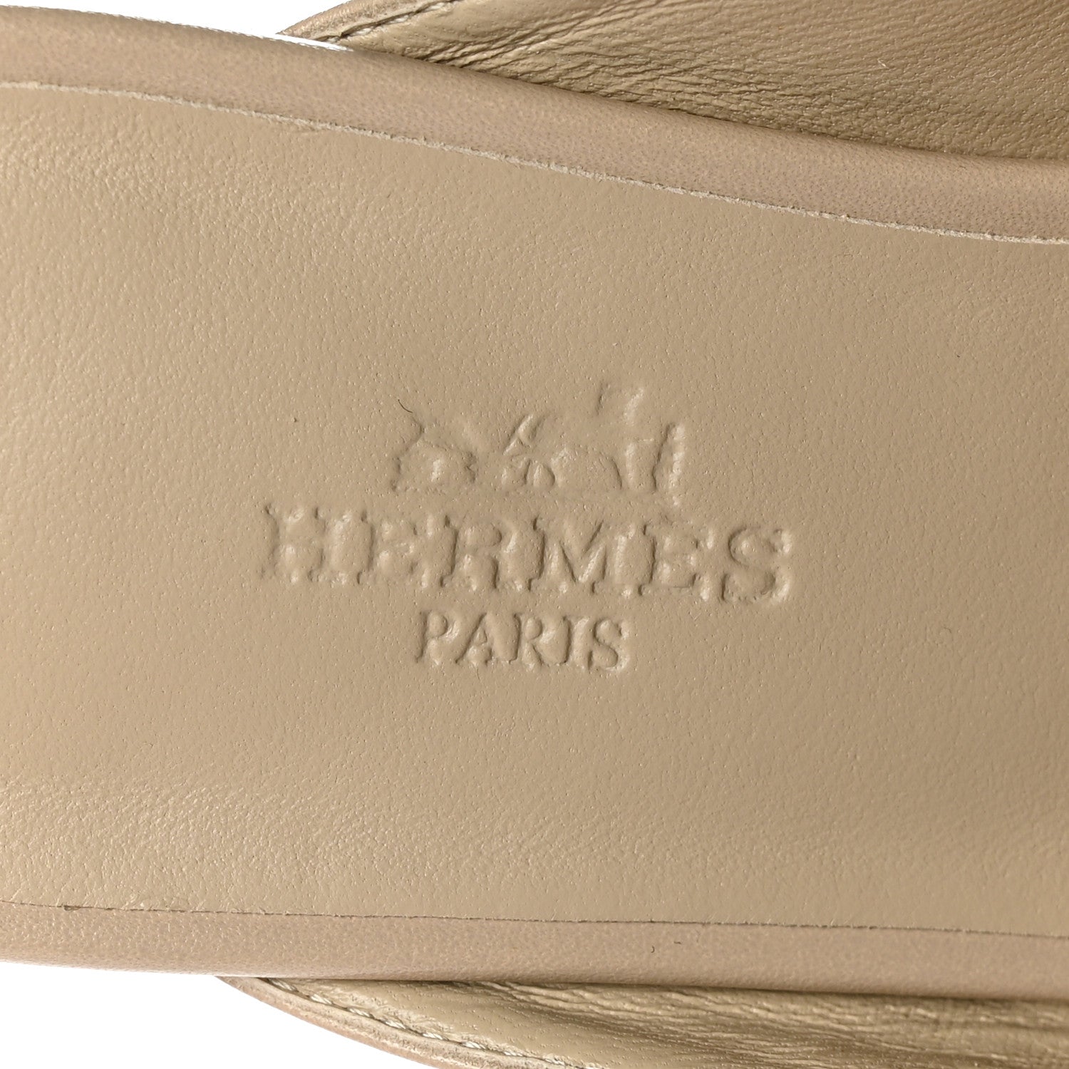 Hermes Shiny Lizard Calfskin Oz Mules 36 Beige Sarrazin 6 of 9