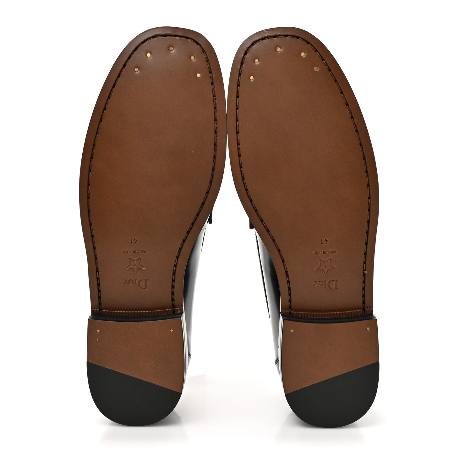 Brushed Calfskin The D-Academy Loafers 41 Black