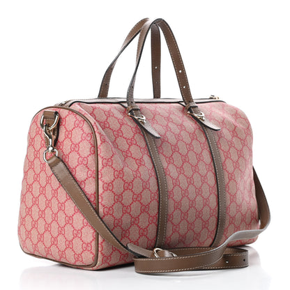 Gucci GG Supreme Monogram Medium Nice Boston Red 3 of 22