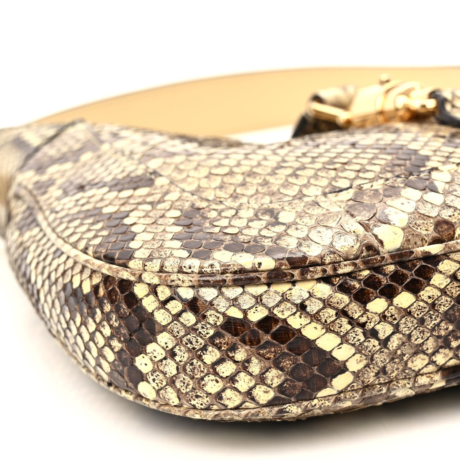 Gucci Snakeskin Small Jackie 1961 Hobo Beige 8 of 9