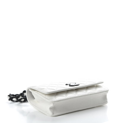 Chanel Caviar Quilted My Everything Wallet On Chain WOC White 4 of 11