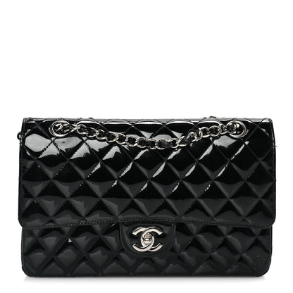 Chanel Patent Quilted Medium Double Flap Black 1 of 7