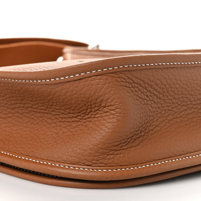 Hermes Taurillon Clemence Evelyne III PM Gold 9 of 11