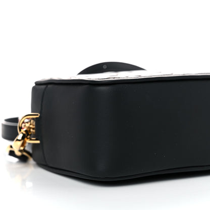 Fendi Vitello Century Bi-Color FF 1974 Embossed Mini Camera Case Maya Black 8 of 10