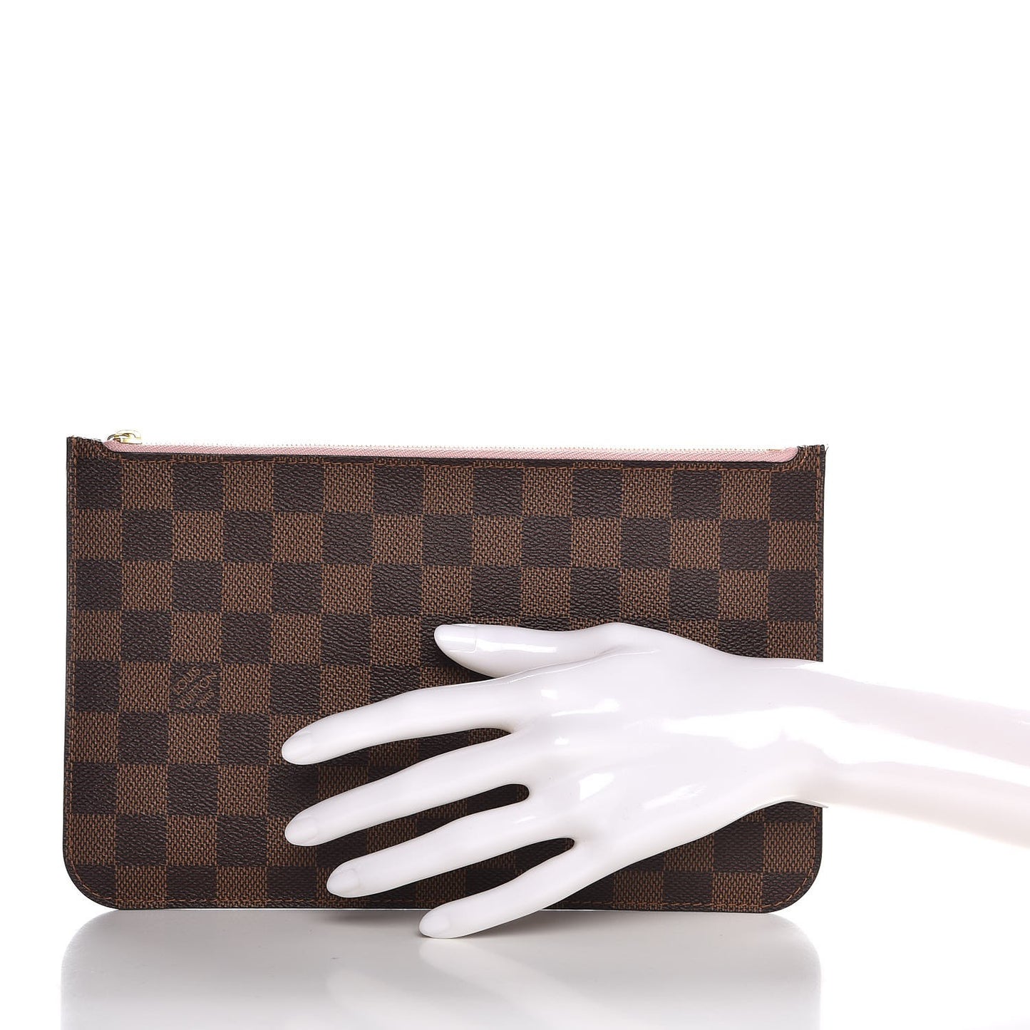 Damier Ebene Neverfull MM GM Pochette Rose Ballerine