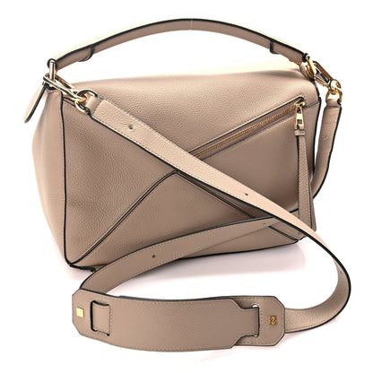 Loewe Calfskin Medium Puzzle Bag Sand 2 of 8