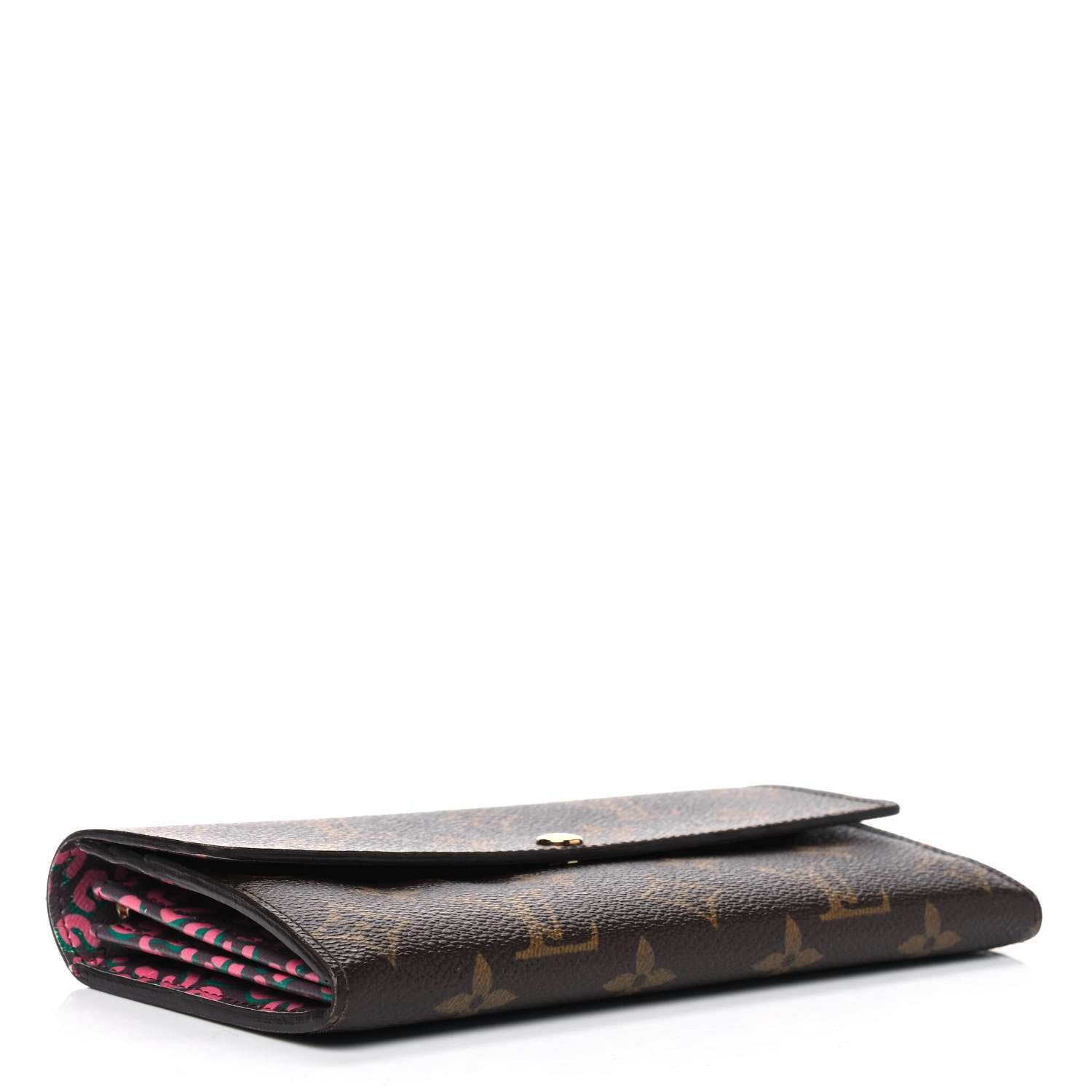 Louis Vuitton Monogram Leopard Sarah Wallet Rouge Fauviste 3 of 9