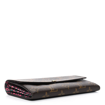 Louis Vuitton Monogram Leopard Sarah Wallet Rouge Fauviste 3 of 9