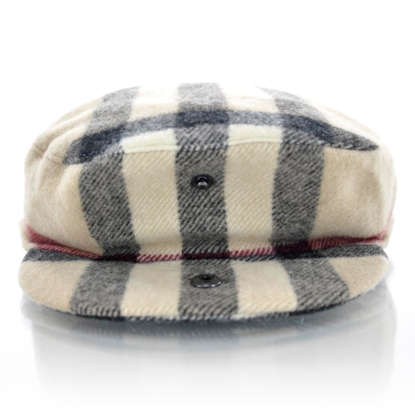 Wool House Check Jasmine Newsboy Cap Large