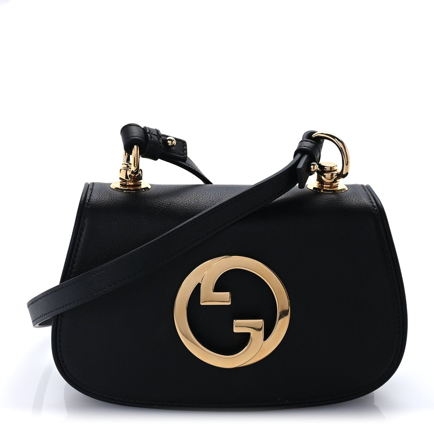 Roxy Calfskin Web Mini Blondie Shoulder Bag Black