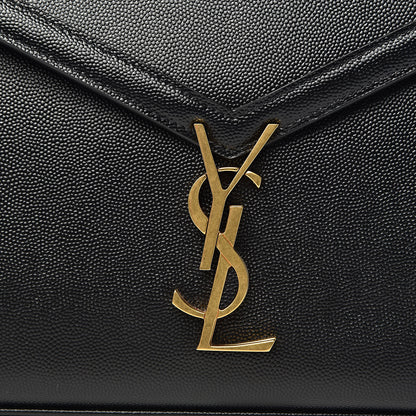 Saint Laurent Grain de Poudre Medium Classic Monogram Cassandra Top Handle Black Rouge Legion 14 of 14