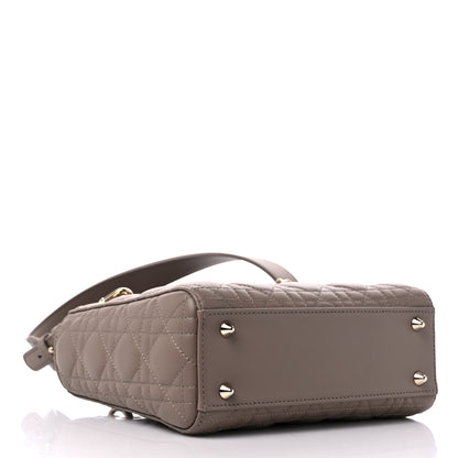 Christian Dior Lambskin Cannage Small My ABCDior Lady Dior Warm Taupe 4 of 8