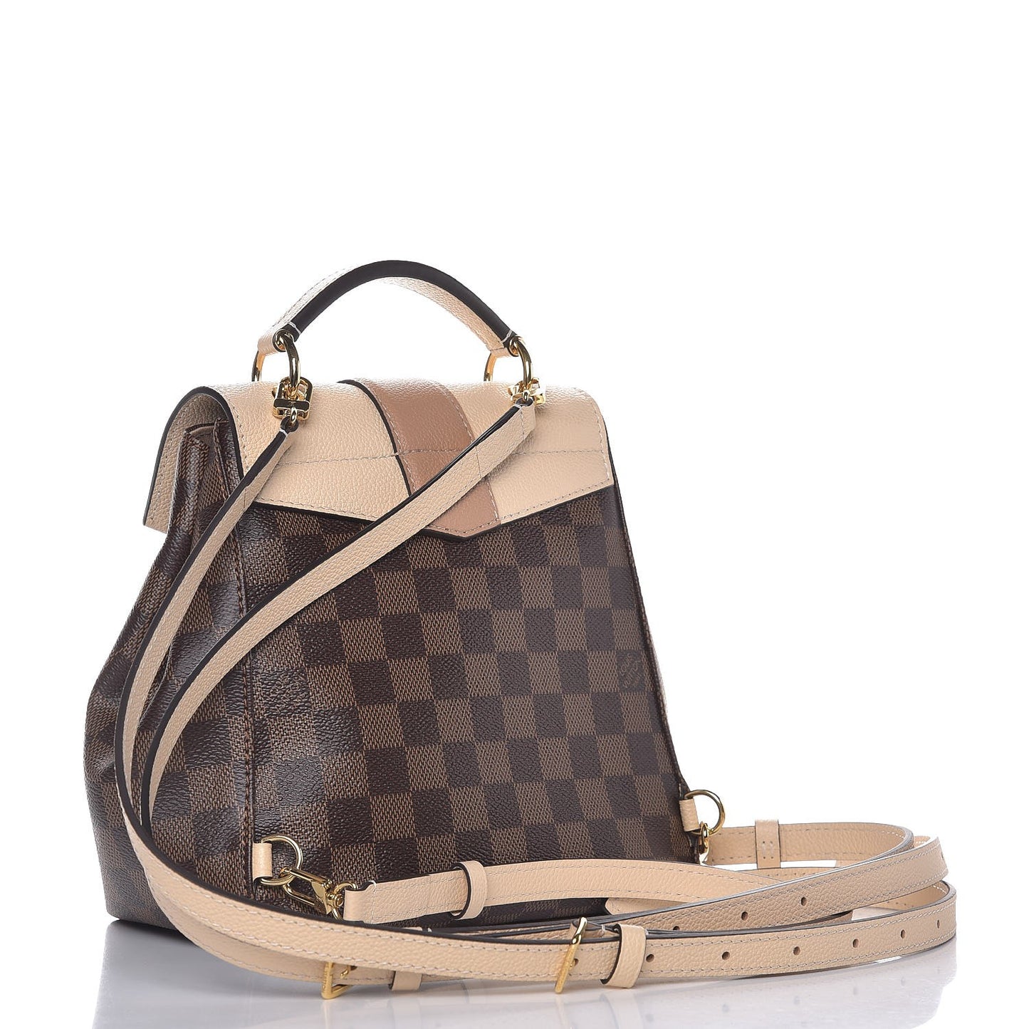 Damier Ebene Clapton Backpack Creme