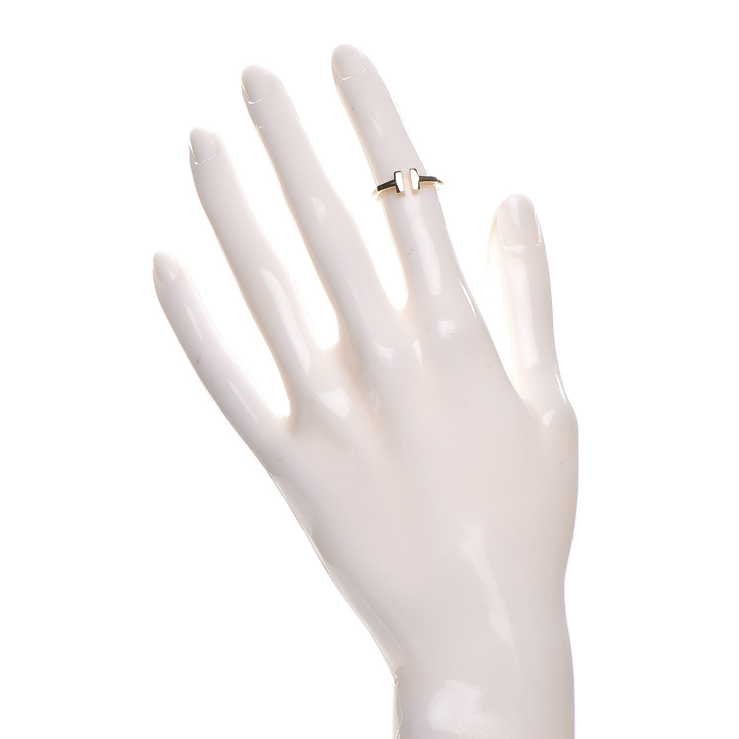 Tiffany 18K Yellow Gold T Wire Ring 4 2 of 3