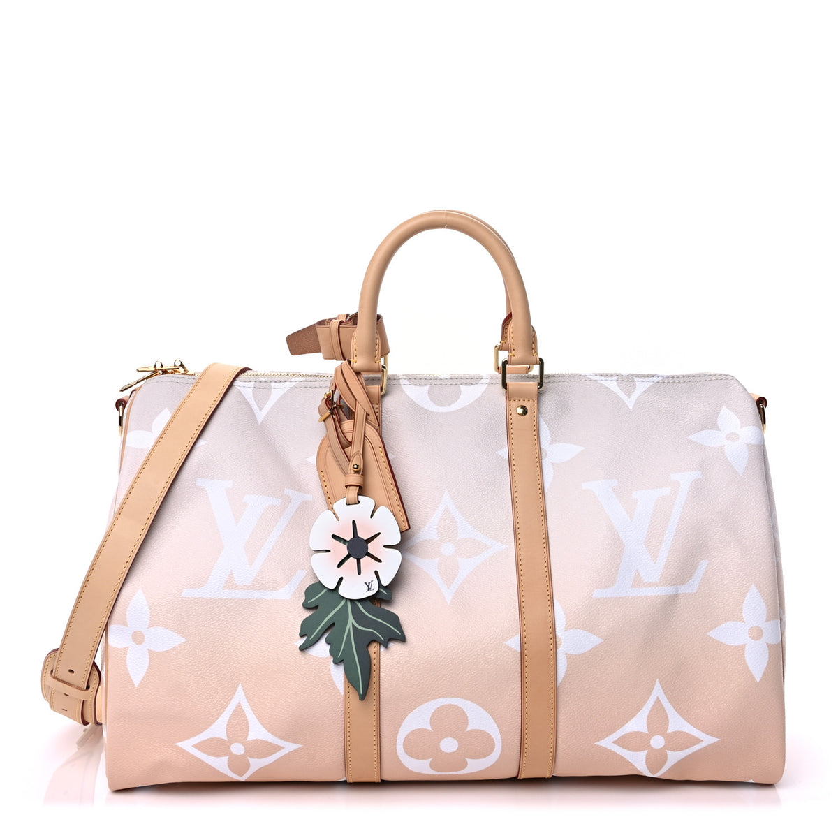 Louis Vuitton Monogram Giant By The Pool Keepall Bandouliere 45 Brume 1 of 8