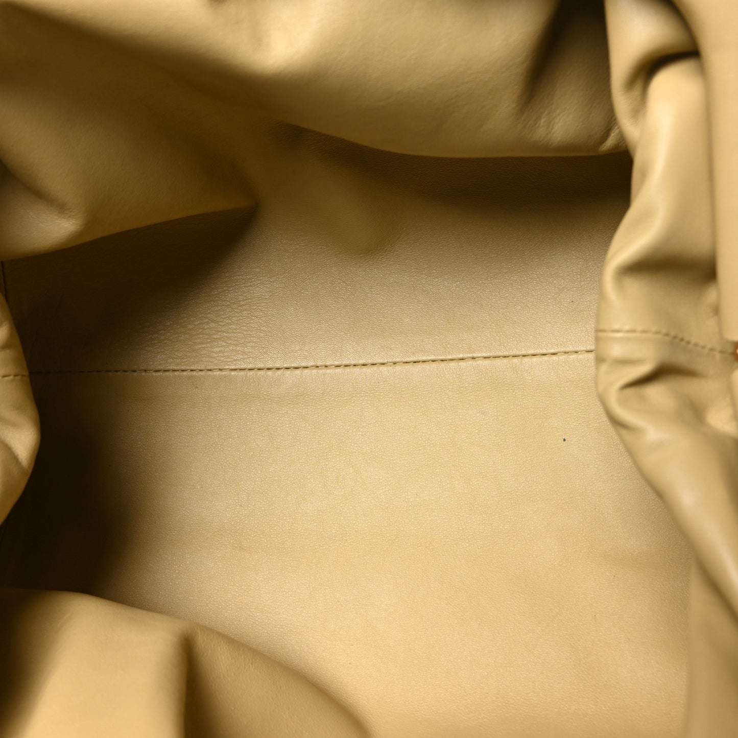 Smooth Butter Calf The Pouch Oversized Clutch Tapioca