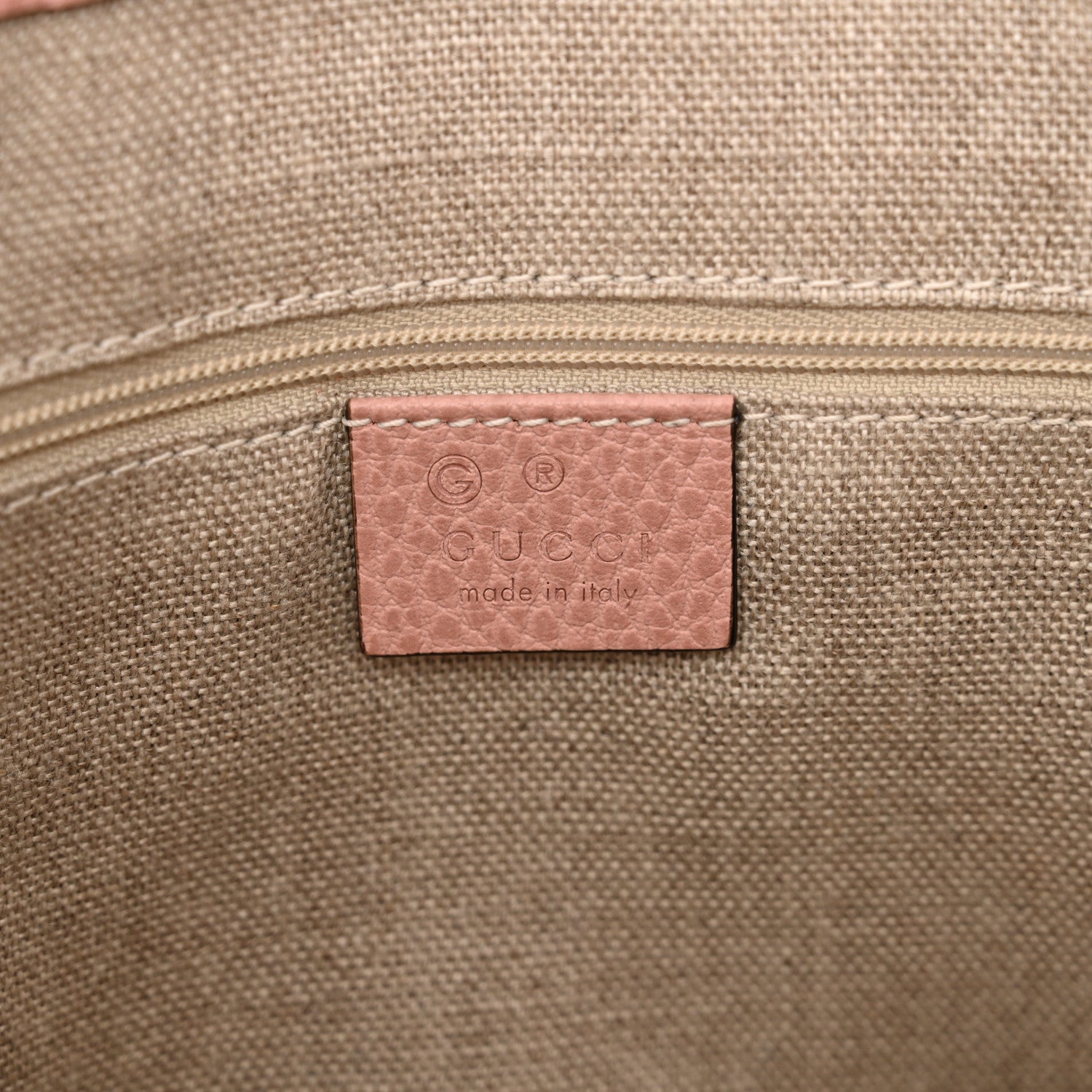Gucci Dollar Calfskin GG Charm Satchel Soft Pink 6 of 7